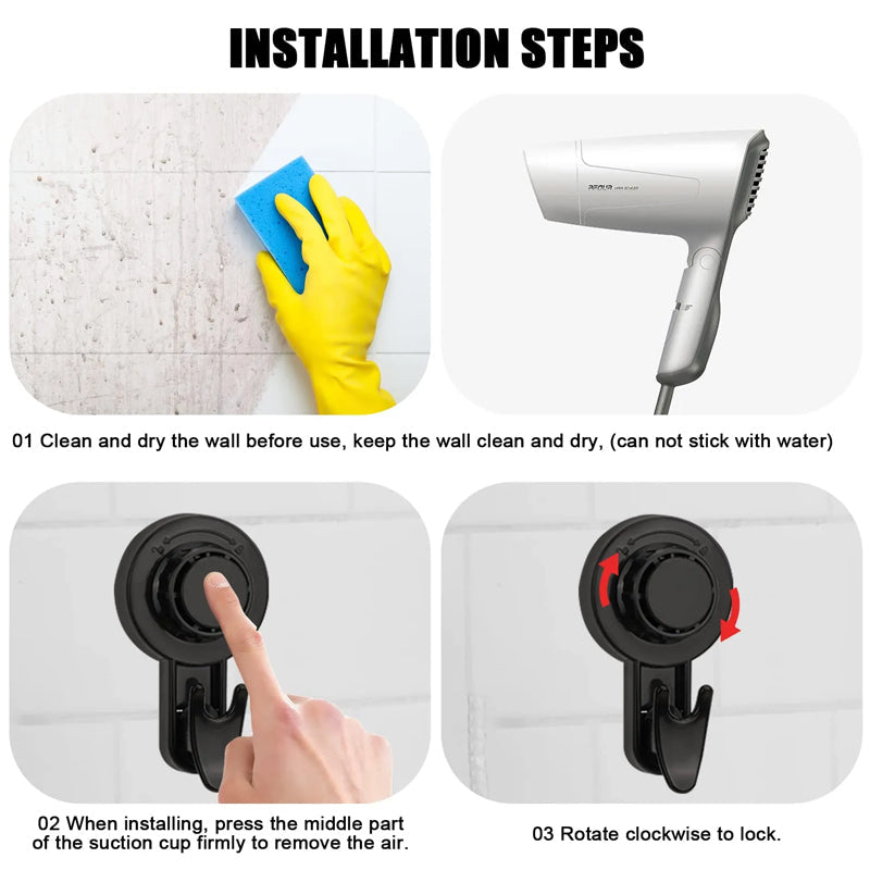 Vakuumos kampók - Szilárd rögzítés fúrás nélkül